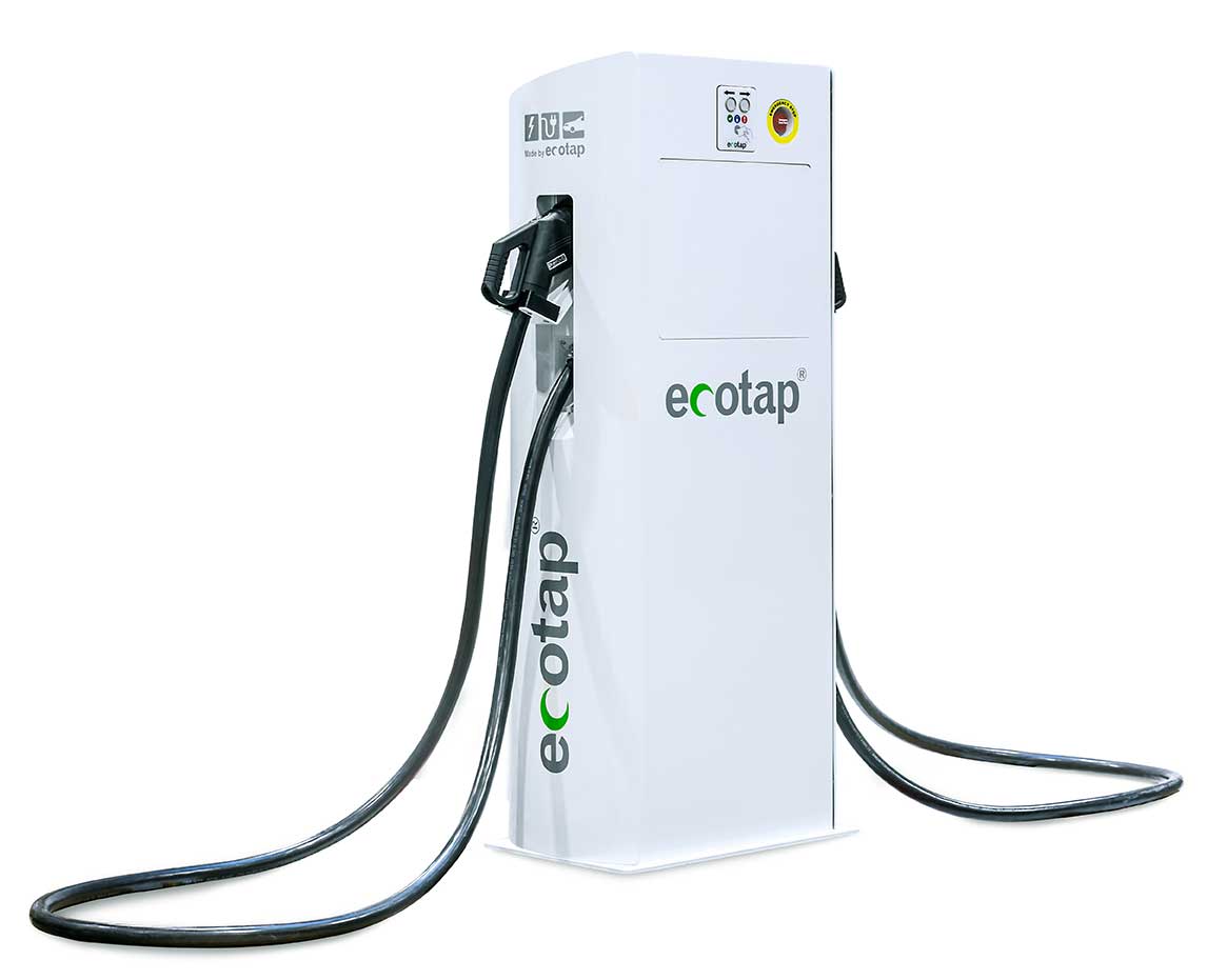 Ecotap DC 60 – dual output - 2 Kabel 3,5m, RAL 9016 weiß / weiß