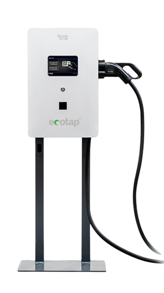 Ecotap DC 30 Nuvia - 30kW, 3,5m Kabel, Display, Grau/Weiß