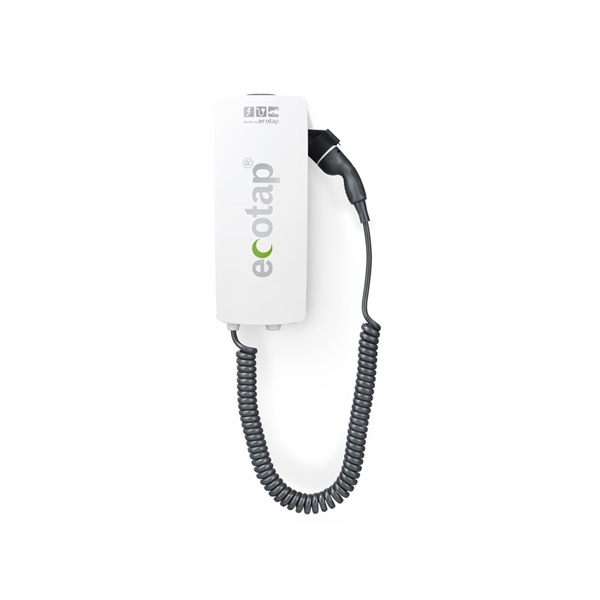 Ecotap Homebox LMR mit Kabel Typ 2 (3,5 m glatt 3x32A) - Eichrechtskonform (CSA)