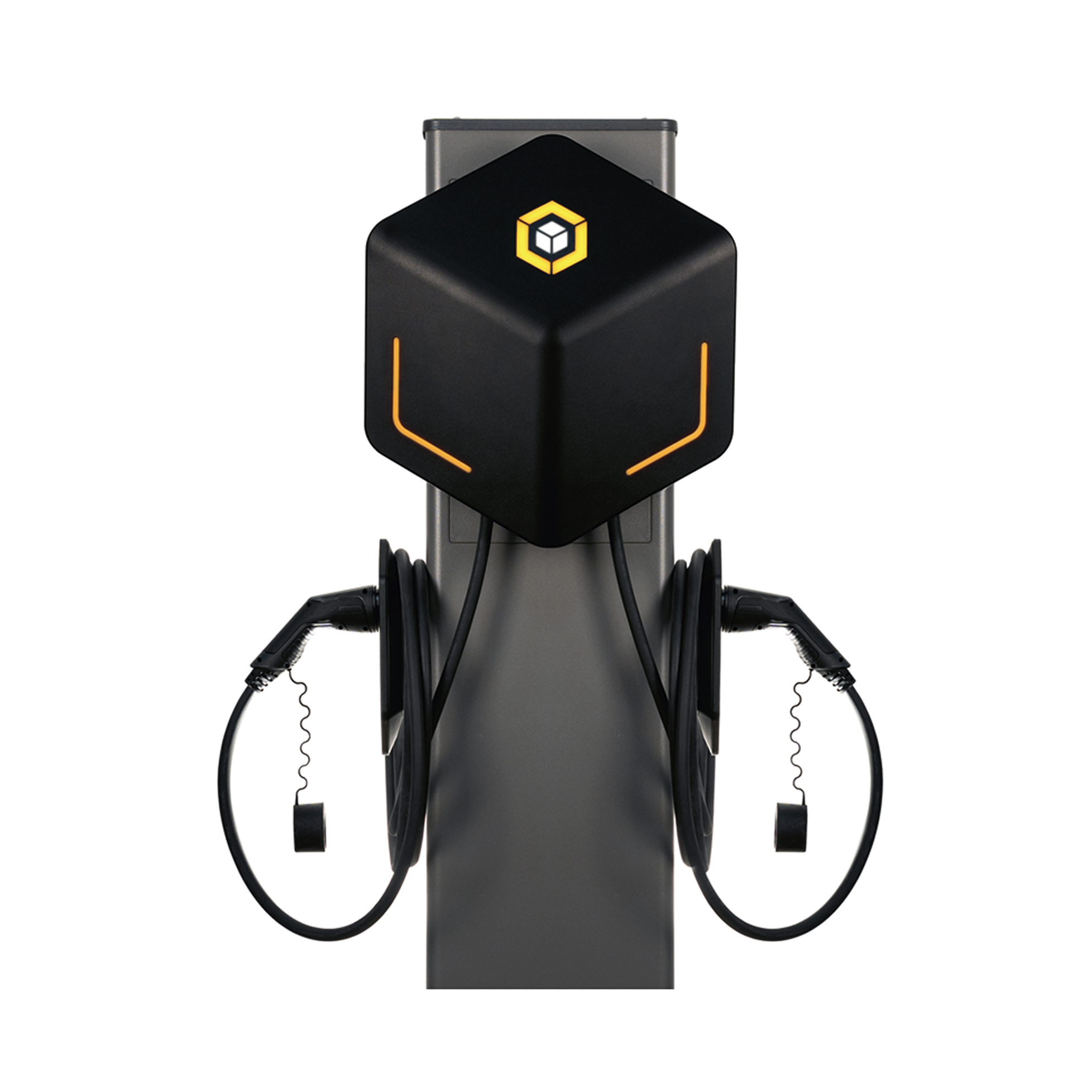 Cubos Stele für C44E Wallbox mit 2x Kabelmanagement