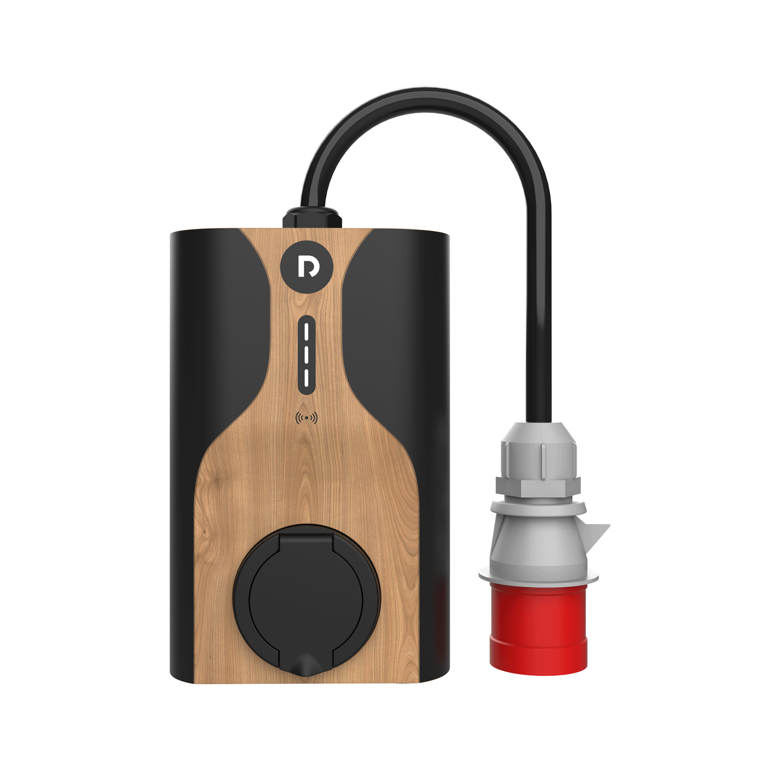 Raedian Nora mobile Wallbox - Typ 2, 5m Kabel, Holzoptik